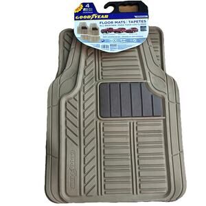 Good Year Floor Mats All Weather Trucks, SUV, Cars, Tan Front 2 Back 2